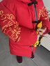 丹鸟王儿童棉衣男童冬季加厚中国风唐装喜庆中长款外套红棉服新年拜年服 舞狮棉衣（男女童均可） 150 实拍图