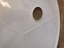 佳茉 颜料调色盘美术用品画画调色板大号椭圆形水粉丙烯油画调色器塑料款易清洗三线调色美术生专用 实拍图
