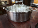 Momscook慕厨（Momscook）不锈钢火锅锅复底304平底双耳煎锅具电磁炉通用 28×9.5cm火锅-VC2809GL 实拍图