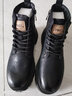 公牛世家马丁靴男鞋真皮2026秋冬季新款英伦复古厚底增高工装靴子 黑色 39 实拍图