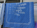 柳庭 家纺 枕巾纯棉纱布大号 枕头巾成人一对装四季通用 2只装 蓝树 50*80cm 实拍图
