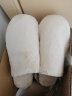 MUJI男女通用 暖柔系列 微纤维厚底拖鞋 男款女款JKA2CC2A 保暖 毛绒 浅灰色 S 230mm/36码（2.0） 实拍图