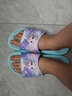 迪士尼儿童拖鞋夏宝宝女童洗澡防滑凉拖鞋小孩软底公主室内家居鞋 GE222651湖蓝 内长24.5cm 245 实拍图