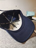JEEP 吉普 帽子男户外运动棒球帽时尚潮流四季休闲帽子纯色太阳帽鸭舌帽男士司机帽子 0197棉深蓝色 可调节 实拍图