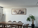 佳得雅新中式客厅装饰画沙发背景墙壁画字画山水画靠山图办公室风景挂画 望云楼A1（陋室铭） 88*228cm宣纸+胡桃色框（大气） 实拍图