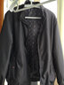 啄木鸟（TUCANO）夹克男士纯色立领商务休闲简约时尚百搭皮衣外套男装 黑色 2XL 实拍图
