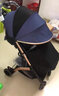宝宝好QZ1婴儿推车轻便高景观可坐可躺便携式儿童推车免安装可上飞伞车 QZ1PRO -牛仔蓝 实拍图