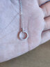 DODOGOGO网红小众设计感项链女潮夏季韩版锁骨链气质森系短款颈链七夕礼物 白金项链 实拍图