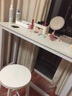思臣 吧台桌家用高脚桌椅组合阳台小吧台简约现代咖啡桌长条桌子 白架+白色面 单桌/长140*宽40*高100cm 实拍图