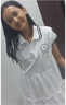 方糖姑娘少女学生连衣裙夏装高初中学生洋气网红女孩运动时尚POLO网球裙子 9977白色 S 实拍图