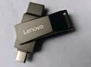 联想（Lenovo）32G 手机U盘 Type-C USB3.2 双接口旋转优盘 金属耐用 商务办公必备 SS370系列 灰色 实拍图