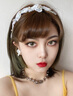 Merry dolly美瞳年抛 彩色近视隐形眼镜男女混血自然水润 魅瞳 2片装 Obsidian黑-芭比混血瞳 500度 实拍图