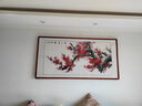 迅典梅花手绘国画中式梅开五福客厅装饰画喜上眉梢挂画沙发背景墙字画 喜上眉梢 实木带框83*163厘米 实拍图