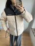 波司登（BOSIDENG）【反季】羽绒服杨紫同款男女情侣款短款运动立领新国标90绒外套 日出沙丘7A41 S 160/84A 实拍图