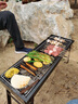 杰米仕（JMISI） 户外烧烤架子便携式烧烤架带炭槽木炭烧烤炉子家用烤肉架碳烤炉 套餐二：带侧板烤炉8件套 实拍图