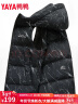 鸭鸭（YAYA）羽绒马甲男女同款2025年秋冬新款连帽情侣保暖舒适休闲时尚马夹Y 云石黑色 2XL (185) 实拍图