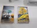 Sixpoetry 客厅装饰画现代简约沙发背景墙壁画轻奢三联晶瓷画大气高档挂画 家和万事兴（铝合金外框） 镶钻画左右40*60+中间80*60亮面 实拍图