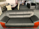 米悦办公室沙发茶几组合简约商务经典办公接待沙发真皮办公沙发三人位 三人位耐磨真皮 实拍图