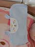 夏娃贝比（evebaby）抱娃手臂垫凉席夏季抱婴儿手臂垫新生宝宝哺乳喂奶神器冰袖胳膊套 人棉亚麻-天使小猪 蓝色 实拍图