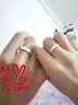 卓尔琪古法情侣戒指一对情侣款999足银高级感对戒素圈磨砂指环可调节 情侣古法戒指【配默认首饰礼盒】 实拍图