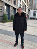 啄木鸟中老年人羽绒服男装爸爸加厚中长款脱卸内胆大码宽松外套冬季衣服 卡其色 L(建议110-130斤) 实拍图