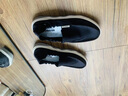 回力男鞋冬季帆布鞋男士透气软底一脚蹬老北京布鞋黑色休闲懒人开车鞋 黑色 42 实拍图