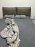 雅鹿·自由自在 床单单件 被单床罩学生床垫保护罩磨毛水洗床单230*245cm 浅灰 实拍图