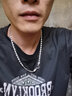 卓尔琪龙头99银项链男潮个龙骨足银链子男士男款新年银饰品送男友礼物 约重23克/长55厘米/粗4毫米 实拍图