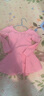 艾舞戈儿童舞蹈服夏季女童芭蕾舞裙练功服幼儿园宝宝表演棉裙考级舞蹈 粉色-长袖-后背蝴蝶 110 实拍图