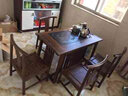 虎大师红木家具非洲鸡翅木（学名：非洲崖豆木）茶桌椅组合中式茶桌茶台阳台功夫泡茶桌 B款茶桌+4个椅子 长1.08米 实拍图