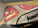 KAWASAKI川崎羽毛球包单肩双肩背包拍包男女袋6支装羽球包手提拍袋多功能  8607桃红 实拍图