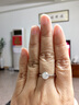 玉有情【配送证书】莫桑钻戒指女50分一克拉D色结婚求婚订婚定制男女情 一克拉-钻戒款【活口款】 实拍图