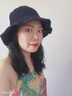 斯普琳 遮阳帽女韩版大沿太阳帽夏天户外海边度假出游防晒可折叠沙滩帽 藏蓝 可调节 实拍图