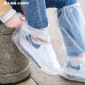 毕亚兹毕亚兹一次性防雨鞋套10只装雨靴加厚男女防水防滑长筒塑料鞋套 晒单实拍图