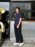 HAZZYS【3A抗菌】哈吉斯男装 夏季男上衣纯色简约通勤短袖polo男 藏青色NV 3XL (190/108A 54) 实拍图