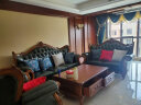 艾理思家具沙发 欧式沙发美式实木真皮沙发大小户型客厅沙发组合别墅 6096单人位(头层真皮-皮色可换) 实拍图