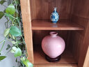 loyo景德镇复古开片花瓶陶瓷瓷器插花中式家居客厅电视柜桌面装饰摆件 花釉-石榴瓶红色-不建议装水 实拍图