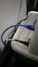 礼嘉 高速USB2.0打印机数据线 3米方口打印线 AM/BM 惠普佳能爱普生 电源连接线 透明蓝色 LJ-U030L 实拍图