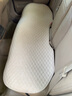 怡揽汽车坐垫四季通用亚麻纤维麻防滑免绑单垫座垫屁垫清凉透气三件套 温馨米-麻-三件套 实拍图