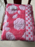 沐凡 枕巾 纯棉加厚 一对2条装四季柔软透气全棉卡通情侣单人枕头巾 桃心花朵红一对 75cm*50cm 实拍图