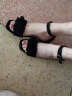 女童鞋新款夏季韩版女童凉鞋学生中大童小女孩儿童公主鞋高跟鞋 黑色 34码内长21.0cm 实拍图