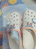 朦朦兔流氓兔洞洞鞋女夏季休闲外穿懒人防滑软底透气沙滩户外包头凉拖鞋 白色【女款】 41 实拍图