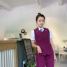 晨芙职业装西装外套女酒店前台服务员工作服套装中式茶楼工装物业正装 蓝色外套单件 XL 建议110-120斤 实拍图