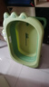 世纪宝贝（babyhood）婴儿折叠浴盆宝宝洗澡盆儿童可坐躺洗澡神器通用多功能新生儿用品 清新绿+2个折叠脸盆+大礼包 实拍图