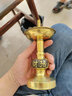 皇铜匠纯黄铜烛台招财进宝铜烛台蜡烛台复古铜洋烛尖烛台铜管烛台婚庆 5英寸招财进宝铜管烛台一对 实拍图