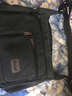 单肩包男帆布包男斜跨包休闲旅游包学院复古大容量横款单肩包斜挎包男士背包 黑色 实拍图