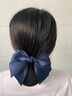 迈米德头花女职业发网网兜银行酒店空姐医院护士发饰盘发蝴蝶结发夹饰品 【黑色】职业盘发网 实拍图