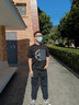 波司登（BOSIDENG）防晒长裤男高倍防紫外线冰感凉爽透气钓鱼骑车户外运动宽松束脚裤 黑色8056 S 170/74A 实拍图