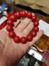 彩荷云南保山红色手串柿子红手串男女款石英岩处理 16mm手串 实拍图