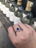 廷亮1ct斯里兰卡蓝宝石戒指女18k金镶嵌钻彩宝戒指雪花款 1克拉 手寸(9至21号) 晒单实拍图